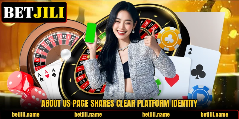 About us page shares clear platform identity