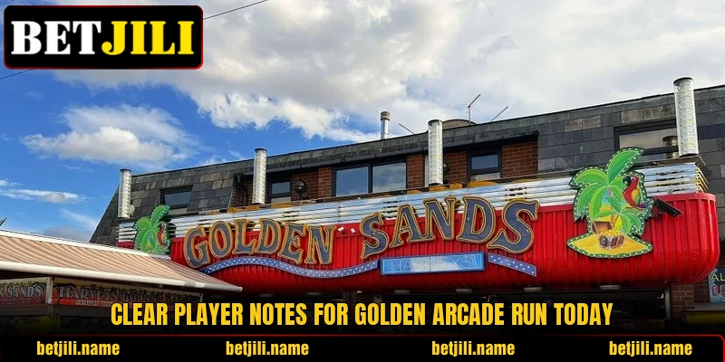 Clear player notes for Golden Arcade Run today Clear player notes for Golden Arcade Run today
