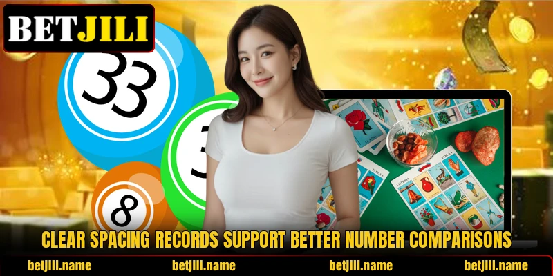 Clear spacing records support better number comparisons