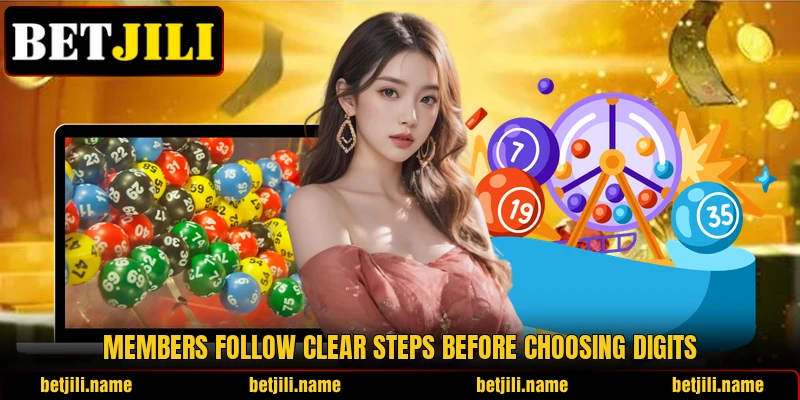 Members follow clear steps before choosing digits