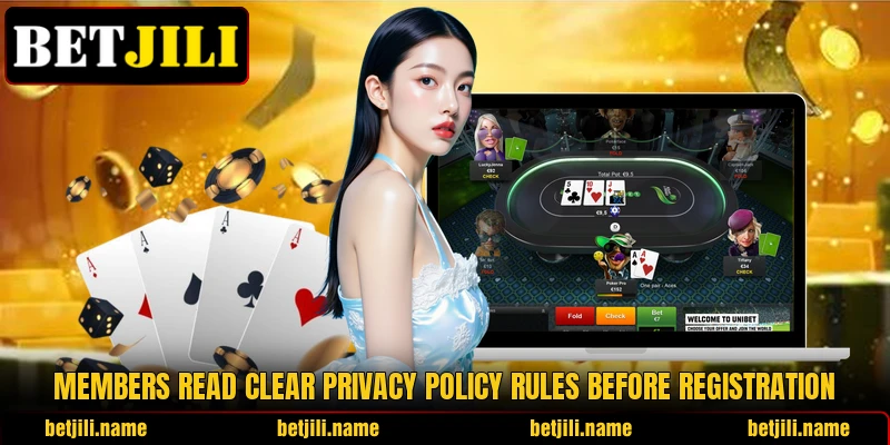 Members read clear privacy policy rules before registration