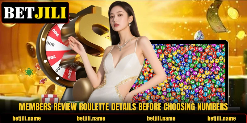 Members review roulette details before choosing numbers