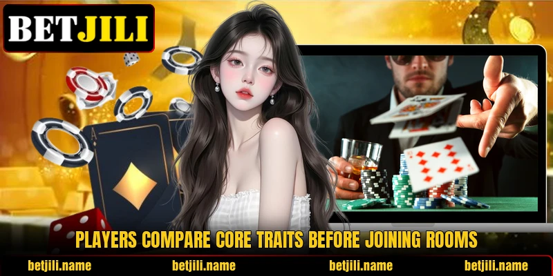 Players compare core traits before joining rooms