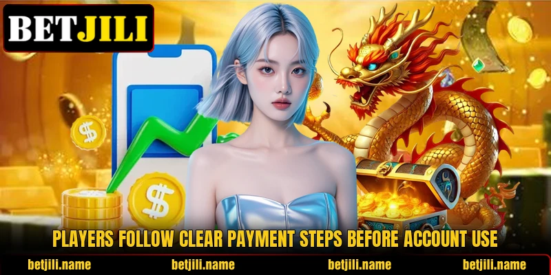 Players follow clear payment steps before account use Players follow clear payment steps before account use