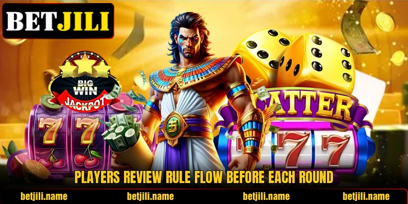 Players review rule flow before each round