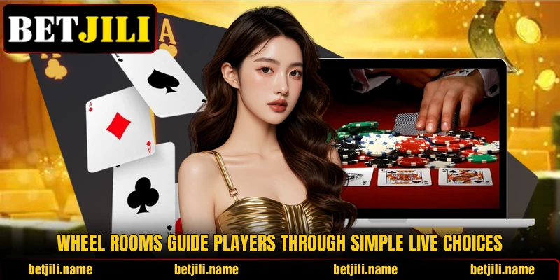 Wheel rooms guide players through simple live choices Wheel rooms guide players through simple live choices